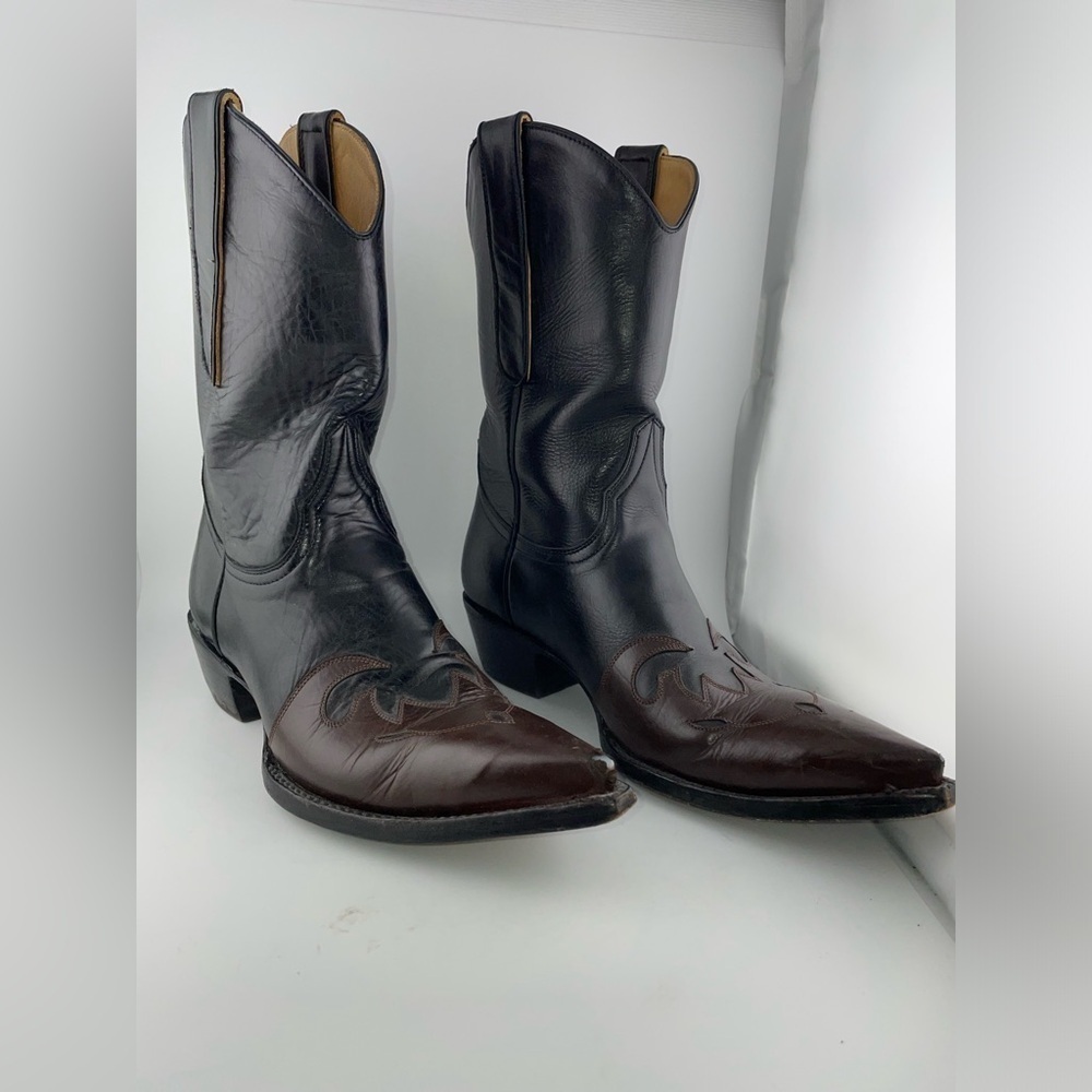 Ladies Old Gringo Diego Brown Two Toned Leather Western Boots 7 B - Picture 3 of 10